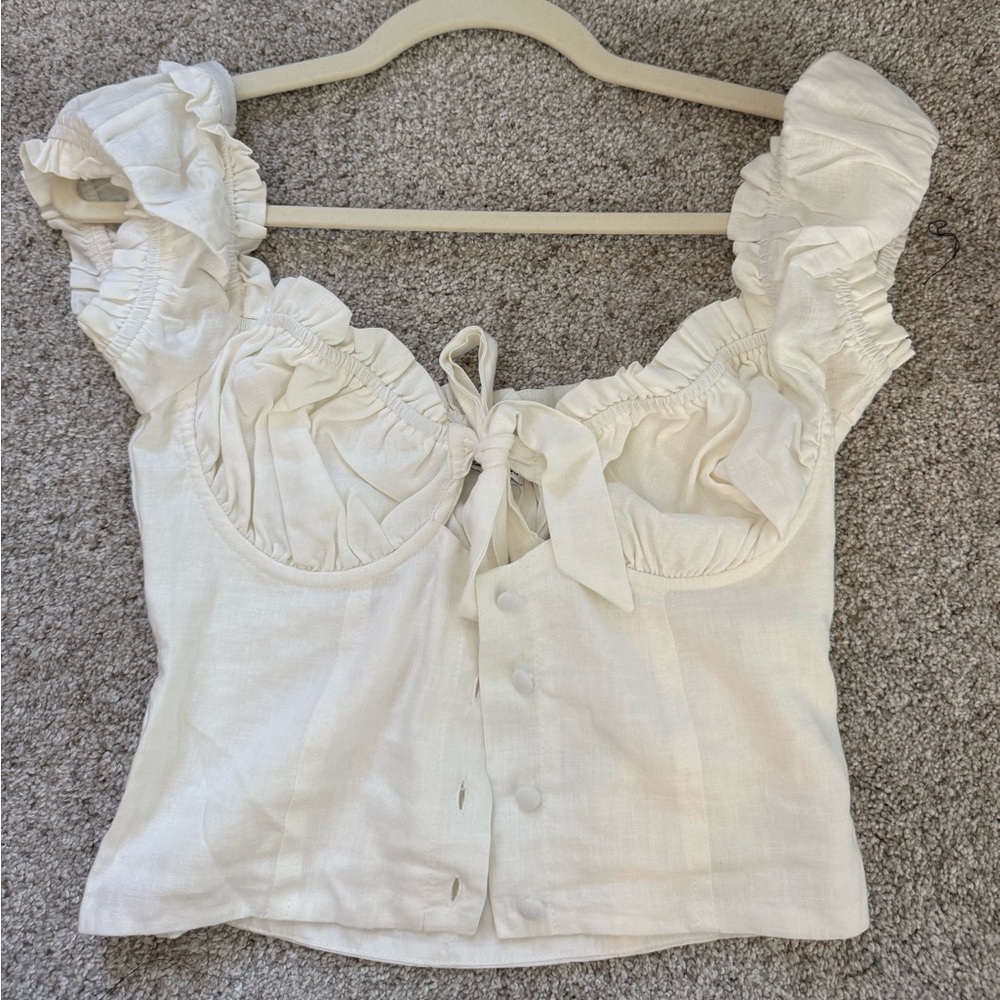 Princess Polly white corset Top